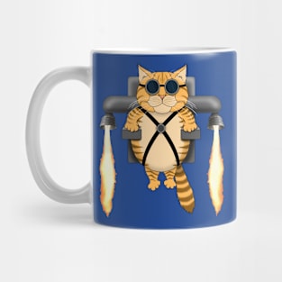 Jet Pack Cat Print Mug